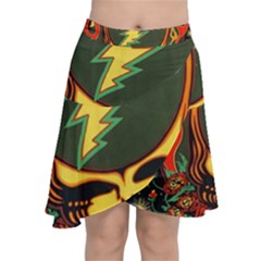 Grateful Dead Scarlet Fire Chiffon Wrap Front Skirt