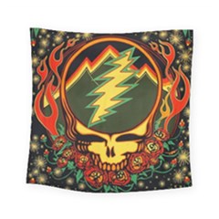 Grateful Dead Scarlet Fire Square Tapestry (small) by Perong