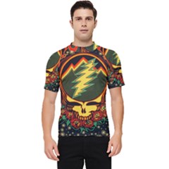 Grateful Dead Scarlet Fire Men s Short Sleeve Rash Guard by Perong