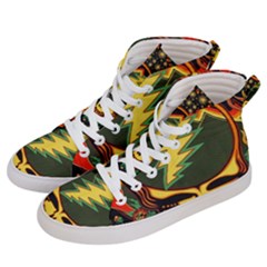 Grateful Dead Scarlet Fire Women s Hi-top Skate Sneakers by Perong