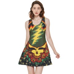 Grateful Dead Scarlet Fire Inside Out Reversible Sleeveless Dress by Perong