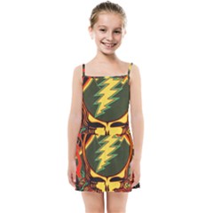 Grateful Dead Scarlet Fire Kids  Summer Sun Dress by Perong