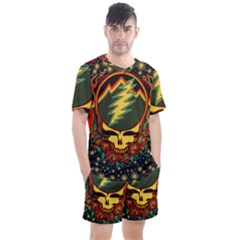 Grateful Dead Scarlet Fire Men s Mesh T-shirt And Shorts Set