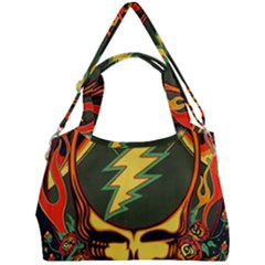 Grateful Dead Scarlet Fire Double Compartment Shoulder Bag by Perong