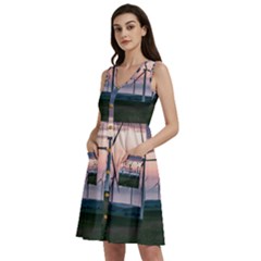 Wind Giants At Twilight Sleeveless Dress With Pocket