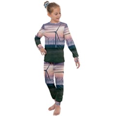 Wind Giants At Twilight Kids  Long Sleeve Set 