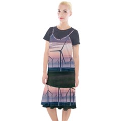 Wind Giants At Twilight Camis Fishtail Dress by Tellerarts