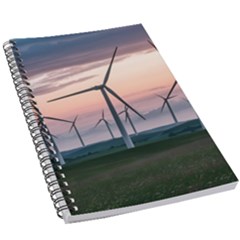 Wind Giants At Twilight 5 5  X 8 5  Notebook by Tellerarts