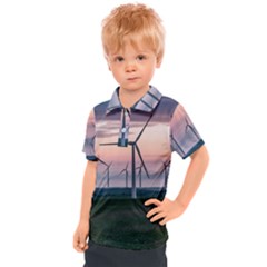 Wind Giants At Twilight Kids  Polo T-shirt