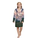 Wind Giants At Twilight Kids  Long Sleeve Velvet Lounge Robe View1