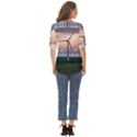 Wind Giants At Twilight Zip Up Long Sleeve Blouse View4