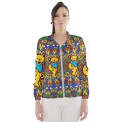 Dead Dancing Bears Grateful Dead Pattern Women s Windbreaker