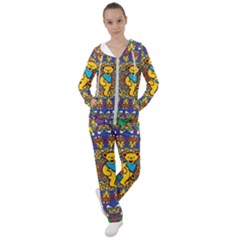 Dead Dancing Bears Grateful Dead Pattern Women s Tracksuit by Grandong