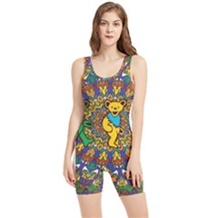 Dead Dancing Bears Grateful Dead Pattern Women s Wrestling Singlet by Grandong