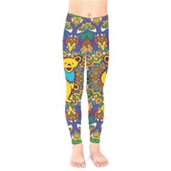 Dead Dancing Bears Grateful Dead Pattern Kids  Classic Winter Leggings