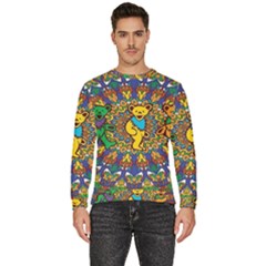 Dead Dancing Bears Grateful Dead Pattern Men s Fleece Sweatshirt by Grandong