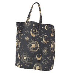 Asian Seamless Pattern With Clouds Moon Sun Stars Vector Collection Oriental Chinese Japanese Korean Giant Grocery Tote