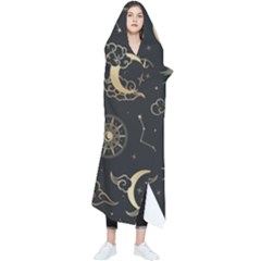 Asian Seamless Pattern With Clouds Moon Sun Stars Vector Collection Oriental Chinese Japanese Korean Wearable Blanket