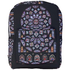 Chartres Cathedral Notre Dame De Paris Stained Glass Full Print Backpack