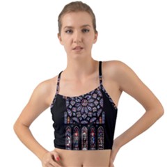 Chartres Cathedral Notre Dame De Paris Stained Glass Mini Tank Bikini Top