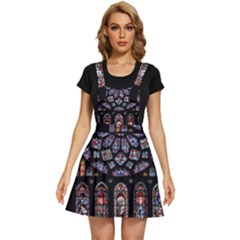 Chartres Cathedral Notre Dame De Paris Stained Glass Apron Dress