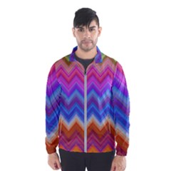 Pattern Chevron Zigzag Background Men s Windbreaker