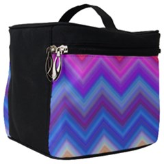 Pattern Chevron Zigzag Background Make Up Travel Bag (big) by Grandong