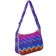 Pattern Chevron Zigzag Background Zip Up Shoulder Bag by Grandong