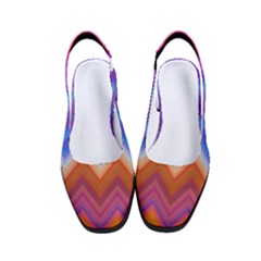 Pattern Chevron Zigzag Background Women s Classic Slingback Heels by Grandong