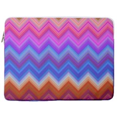 Pattern Chevron Zigzag Background 17  Vertical Laptop Sleeve Case With Pocket by Grandong