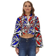 The Grateful Dead Boho Long Bell Sleeve Top