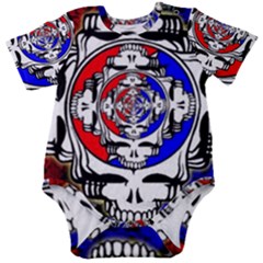 The Grateful Dead Baby Short Sleeve Bodysuit by Grandong