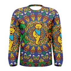 Dead Dancing Bears Grateful Dead Pattern Men s Long Sleeve T-shirt