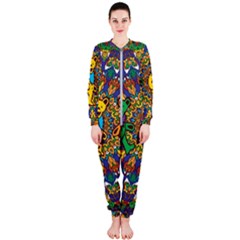 Dead Dancing Bears Grateful Dead Pattern Onepiece Jumpsuit (ladies)