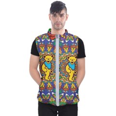 Dead Dancing Bears Grateful Dead Pattern Men s Puffer Vest