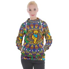 Dead Dancing Bears Grateful Dead Pattern Women s Hooded Pullover