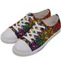 Dead Dancing Bears Grateful Dead Pattern Women s Low Top Canvas Sneakers View2