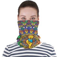 Dead Dancing Bears Grateful Dead Pattern Face Seamless Bandana (adult) by Grandong