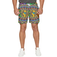 Dead Dancing Bears Grateful Dead Pattern Men s Runner Shorts by Grandong