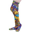 Dead Dancing Bears Grateful Dead Pattern Thigh High Stockings View3