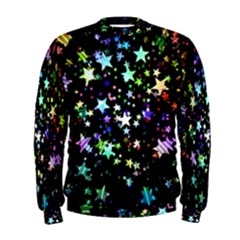 Christmas-star-gloss-lights-light Men s Sweatshirt