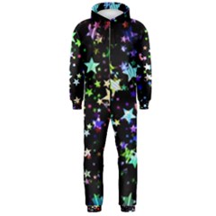 Christmas-star-gloss-lights-light Hooded Jumpsuit (men)