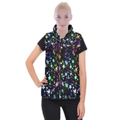 Christmas-star-gloss-lights-light Women s Button Up Vest