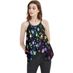 Christmas-star-gloss-lights-light Flowy Camisole Tank Top by Grandong