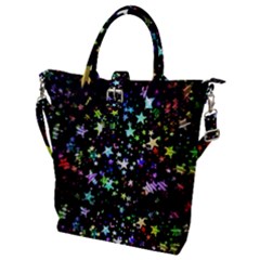 Christmas-star-gloss-lights-light Buckle Top Tote Bag by Grandong