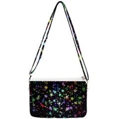 Christmas-star-gloss-lights-light Double Gusset Crossbody Bag by Grandong