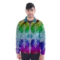 Christmas-snowflake-background Men s Windbreaker