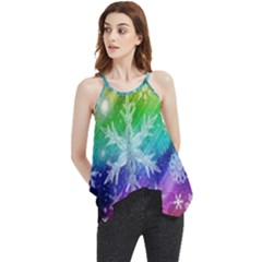 Christmas-snowflake-background Flowy Camisole Tank Top by Grandong