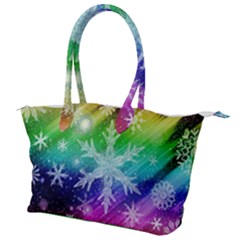 Christmas-snowflake-background Canvas Shoulder Bag