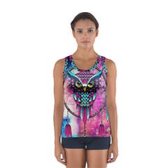 Owl Dreamcatcher Sport Tank Top  by Grandong